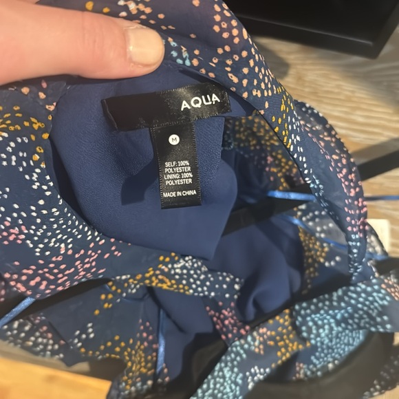 Aqua Confetti Chiffon Top - Picture 8 of 8